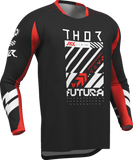 THOR Launchmode Futura Jersey Black/Red, Medium – Part Number 2910-8891