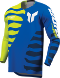 THOR Launchmode Shredder Jersey Blue/Acid, Large - Part Number 2910-8886