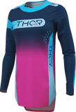 THOR Women's Sportmode Merge Jersey Navy/Fuchsia, Medium – Part Number 2911-0396