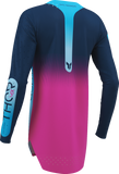 THOR Women's Sportmode Merge Jersey, Navy/Fuchsia, Small, Part Number 2911-0395