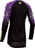 THOR Women's Launchmode Spotted Jersey Black/Purple XL, Part Number 2911-0403