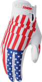 THOR Youth Launchmode Patriot Gloves Red, White and Blue XS 3332-2301