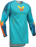THOR Sportmode Damascus Jersey - Aqua, Small, Part Number 2910-8821