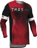 THOR Sportmode Vanish Jersey Black/Red 2XL, Part Number 2910-8845