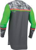 THOR Sportmode Punk'd Jersey Charcoal/Green, XL - Part Number 2910-8864