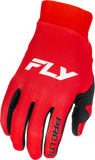 Fly Racing Youth Pro Lite Gloves Red/White – Lightweight Race Gloves with Touch Screen Compatibility