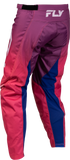 Fly Racing Women's F-16 Lift Pants Pink/Purple/White Size 3/4, Part Number 380-83303
