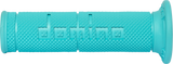 DOMINO Corsa Road-Racing Grips, Cyan, Model 6495, Part Number 6495.82.80.06-0