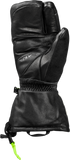 Fly Racing Ridgeline Claws Black/Grey/Hi Vis 2X Gloves – Weatherproof Leather Gauntlet Gloves with Touch Screen Compatibility