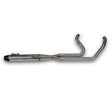 Sawicki M8 FLT Full Brushed Stainless Steel Exhaust System with Black End Cap, Part Number 930-02608
