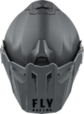 FLY Racing Trekker Solid Helmet Grey Small – Versatile Off-Road, Street, and Snow Helmet with ECE and DOT Approval