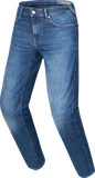 Alpinestars Flex-Ast 8 Denim Pants, Medium Blue, US 31, Part Number 3320327-7348-31