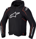 Alpinestars Zaca V2 Waterproof Motorcycle Jacket Black/Red Fluo 4XL - Part Number 3201127-1030-4XL