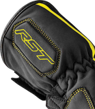 RST S1 Leather Motorcycle Gloves Black/Fluorescent Yellow 2XL, Part Number 103650F.YEL-12