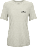 Fly Racing Women's Fly Motto Tee Cream 2X - Comfortable Loose Fit T-Shirt