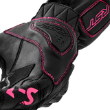 Womens S1 Glove Black/Pink Leather Md