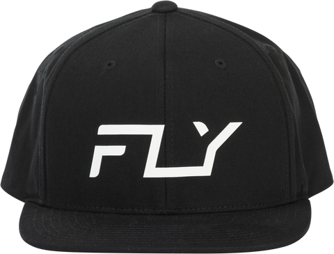 Fly Racing Fly Flow Hat Black - Adjustable Snapback Cap with Curved Bill
