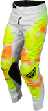 Fly Racing Kinetic Blur Motorcycle Pants White/Hi-Vis/Orange, Size 42, Part Number 380-43342