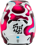 Fly Racing Youth Formula CC Vibe Helmet White/Pink/Blue YL, Part Number 73-4366YL