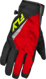 FLY RACING XL Title Long Gloves Red/Black/Hi-Vis 371-0617X