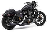 Cobra 6086RB 3-Inch NH Series Black Slip-On Mufflers for Harley-Davidson Sportster