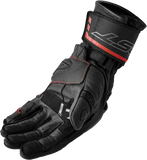 RST S1 Black/Red Leather Motorcycle Gloves, 2XL – Part Number 103650RED-12