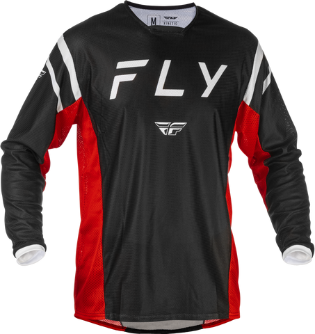Fly Racing Kinetic Mesh Center Jersey Black/White/Red 2X