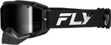 Fly Racing Zone Elite Snow Goggle Black/Black with Mirror and Polarized Smoke Lens