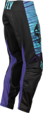Fly Racing Youth Kinetic Mesh Pants Black/Blue/Purple Size 22