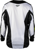FLY RACING Medium Kinetic Fade Jersey White/Black/Hi Vis 380-520M