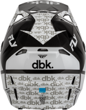 Fly Racing Formula CP DBK Helmet Black/White/Grey, Large, Part 73-0064L