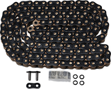 EK 520 ZVX3 Sportbike Chain, 160 Links, Black/Gold, Part Number 520ZVX3-160KG