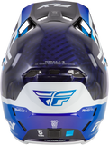 Fly Racing Formula S Carbon Byte Helmet Blue Carbon/Blue/White 2X, Part Number 73-44522X