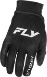 Fly Racing Pro Lite Gloves Black/White (Part #379-0403X)