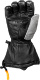 Fly Racing Glacier Gloves Black/Grey/Orange XL – Weatherproof Leather Gauntlet Gloves with Touch Screen Compatibility