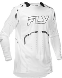 Fly Racing Evolution DST Le Flash Jersey White/Silver 2X for Cycling Performance