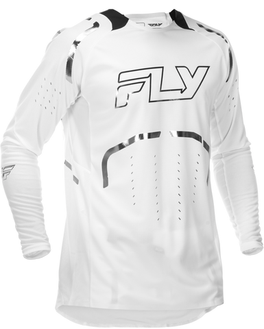 Fly Racing Evolution DST Le Flash Jersey White/Silver 2X for Cycling Performance