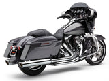 Cobra 909 Twins 4-Inch Chrome Slip-On Mufflers, Part 6106, Harley-Davidson FLH/FLT