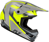 FLY Racing Kinetic Sync Helmet Grey/Hi-Vis Small, Part Number 73-2004S