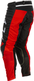 Fly Racing Kinetic Mesh Center Pants Black/White/Red Size 32 – Breathable and Adjustable Motocross Pant