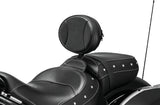 Kuryakyn 1628 Plug-N-Go Driver Backrest, 14-Up Indian, Black Pad, Chrome