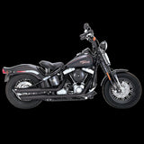 Vance & Hines 3-Inch Twin Slash Slip-On Exhaust, Model HD Softail 91-09 Dlx/Slim/Crossbones, Part Number 46842