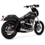 Vance & Hines 304 Stainless Steel HD Dyna 1991–2017 Upsweep 2-into-1 PCX Exhaust System, Part 27325
