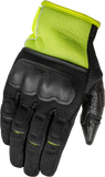Fly Racing Coolpro Force Gloves Black and Hi Vis Small - Part Number 476-4128S
