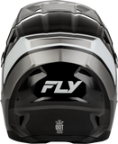 Fly Racing Youth Kinetic Scrap Helmet Black/White/Grey, Size YL, Part Number 73-2006YL
