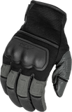 FLY RACING Coolpro Force Gloves Black/Grey 2X – Durable Motorcycle Gloves with Hard Knuckle Protection