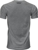 Fly Racing F Wing Tee Dark Grey Heather Large - Lightweight and Comfortable Crew Neck T-Shirt