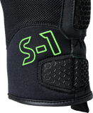 S1 Mesh Ce Glove Black/Neon Green  Lg