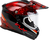 Fly Racing Trekker CW Conceal Helmet Dual Shield Red/Black XL, Part Number 73-31358X