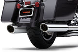 Cobra 909 Twins 4-Inch Chrome Slip-On Mufflers, Part 6106, Harley-Davidson FLH/FLT